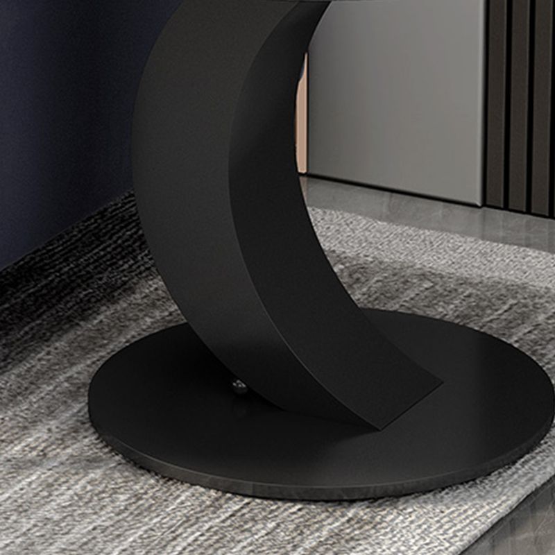 Abstract Base Design Oval/round Slate Table with Metal Base Coffee Table