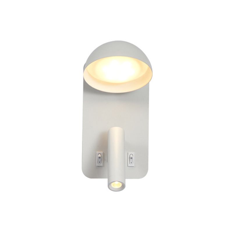 Modern Style Cylinder Shape Wall Sconce Metal 2 Lights Sconces for Bedroom