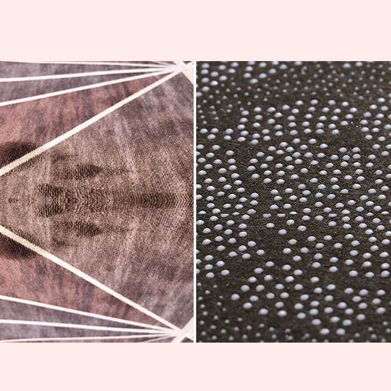 Trendy Feather Printed Area Rug Nordic Simple Polyester Carpet Non-Slip Backing Rug for Home Decoration