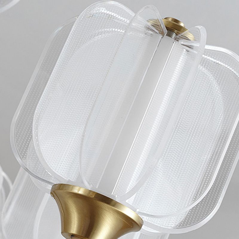 Multi -licht cilindrische tak hangende lichten moderne stijl acrylhangende verlichting