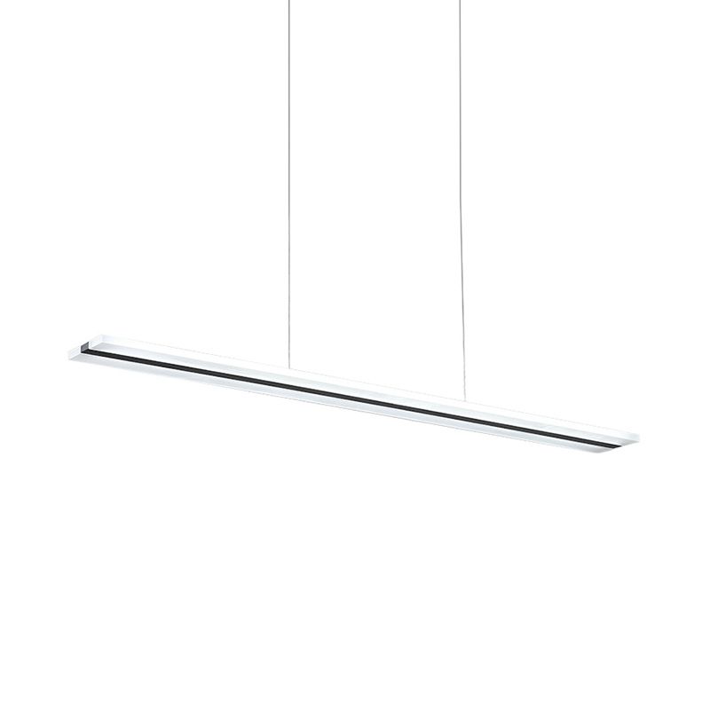 Acryl lineair hangende hanger minimalisme zwart led plafond suspensielamp in warm/wit/natuurlijk licht