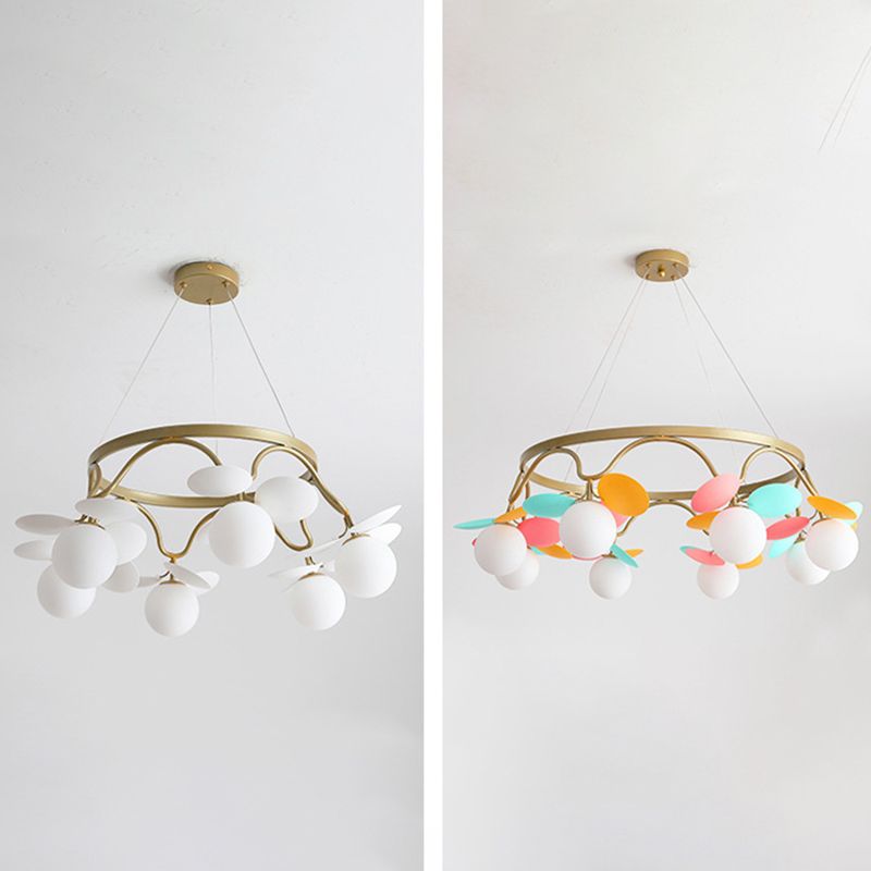 Circle Metal Suspension Lighting Modern Ceiling Suspension Lamp for Bedroom