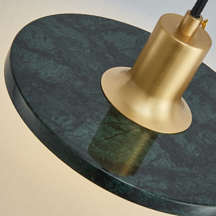 Disc Pendant Ceiling Light Contemporary Stone Hanging Ceiling Light for Dinning Room