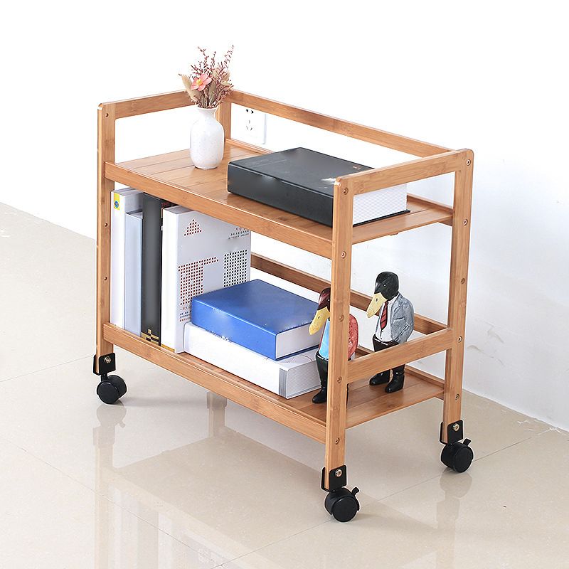 Brown Color Modern Style Bookshelf Bamboo Bookcase for Study Room