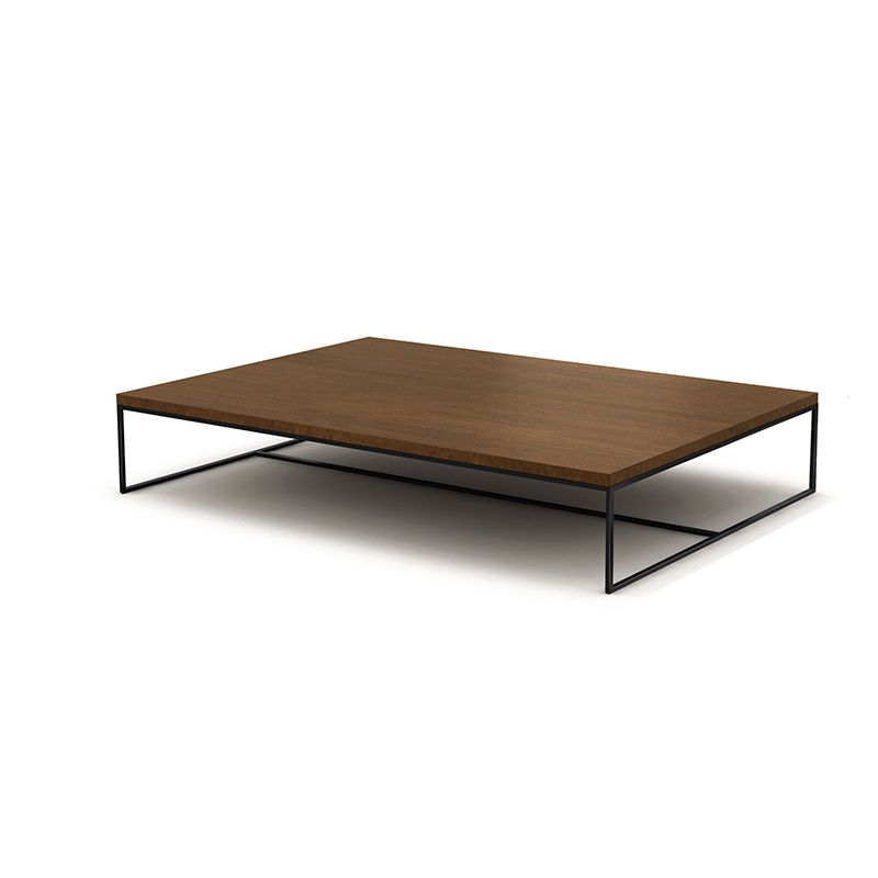 North European Wood Coffee Table Rectangle Frame Cocktail Table