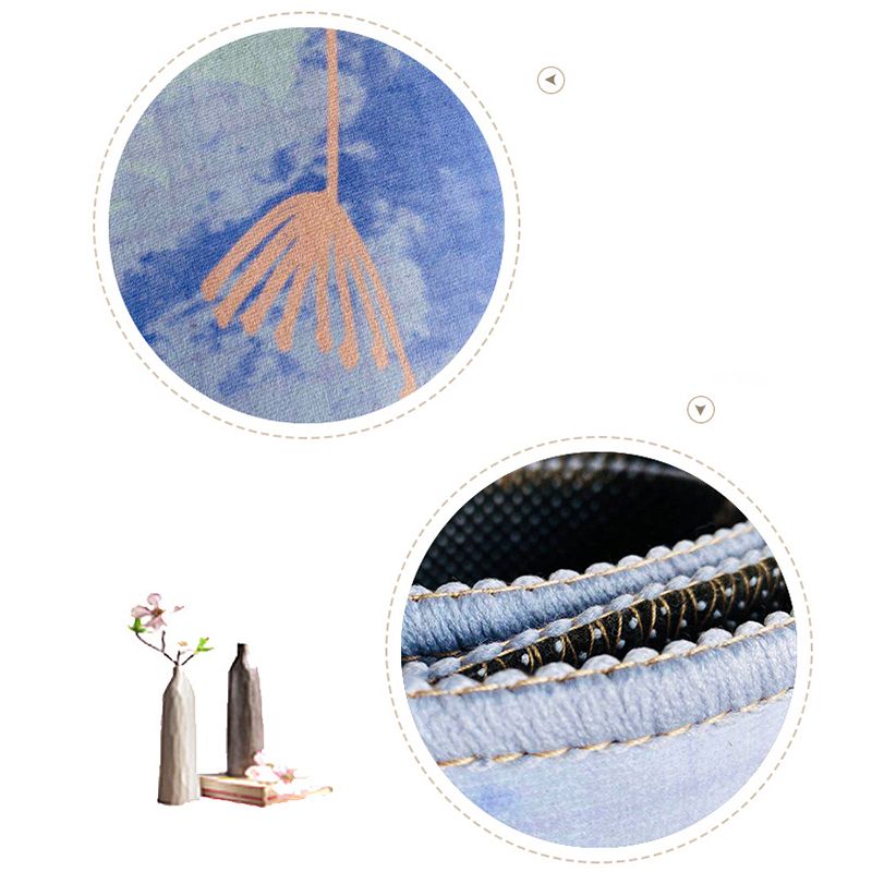 Multi-Color Watercolor Printed Rug Modern Trendy Rectangle Carpet Polyester Stain Resistant Indoor Carpet for Living Room