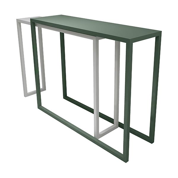 Modern Iron Rectangle Bar Table Metal Base for Milk Tea Shop