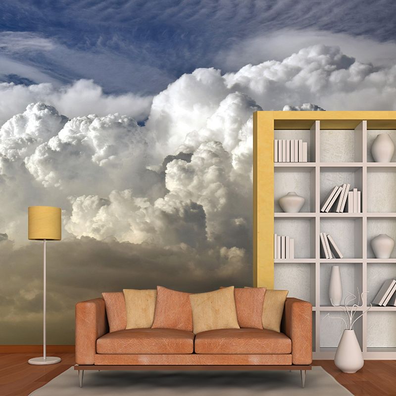 Sky Cloud Horizontal Photography Landscapes Mural Eco-friendly Wallpaper for Home Decor