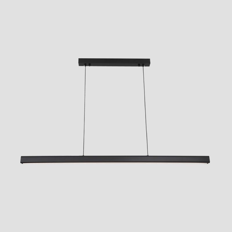 Contemporary Island Light Linear Metal 1 Light Island Lights in Black