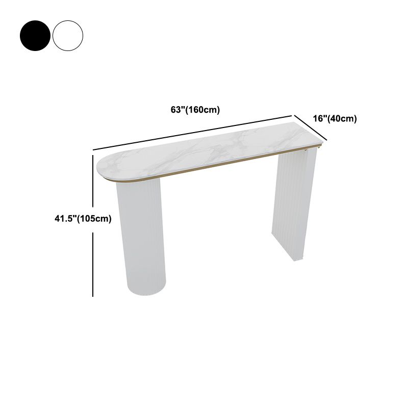 1/2/5 Pieces Modern Pub Table Set Irregular Shape Sintered Stone Top Counter Table Set