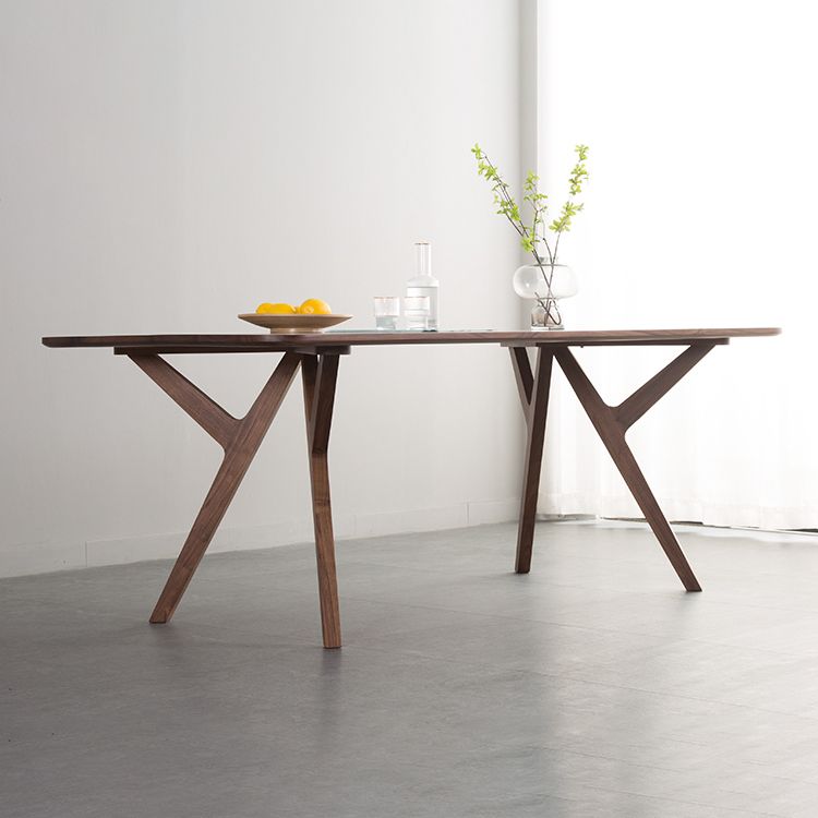 1/2/5/7 Pcs Ash Wood Modern Dining Room Set with Rectangle Table Dining Set