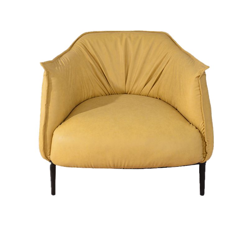 Faux Leather Chair32.6" L x 31.8" W x 29.9" H Arms Included Chair for Bedroom
