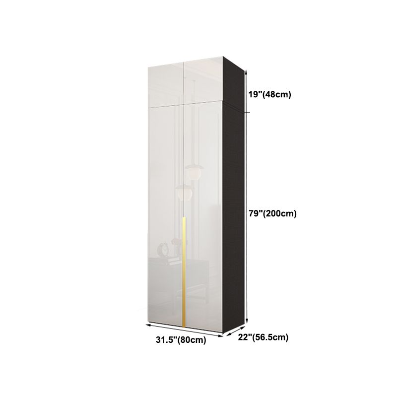 Engineered Wood Wardrobe Cabinet Hinged Modern Wardrobe Armoire