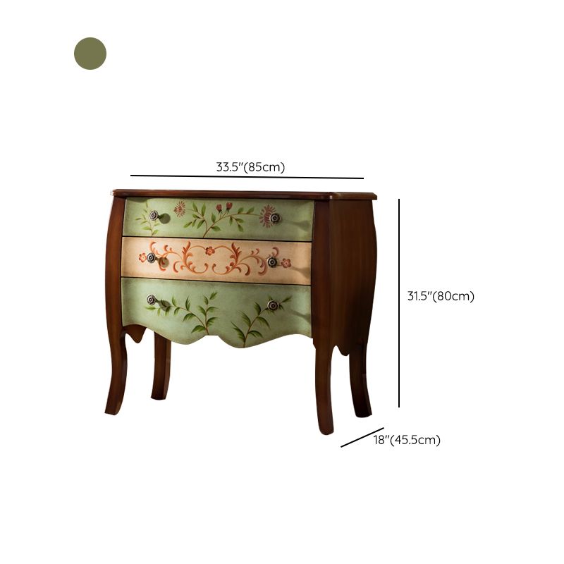 Traditional Storage Chest Solid Wood Storage Chest Dresser with 3/4/6 Drawers