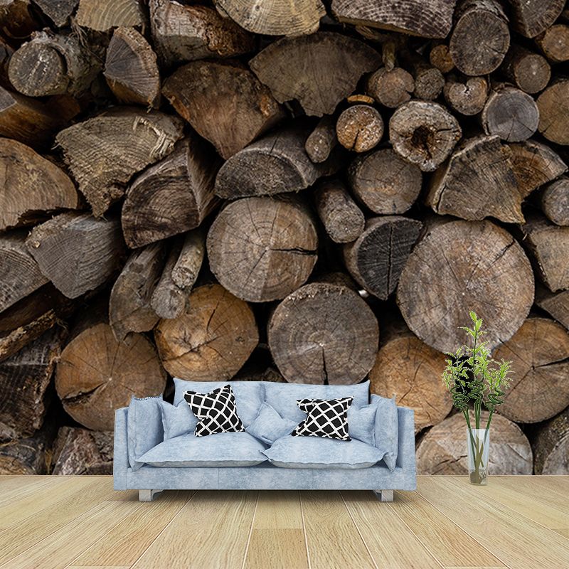 Living Room Wall Mural Industrial Wood Texture Decorative Eco-friendly Wall Covering