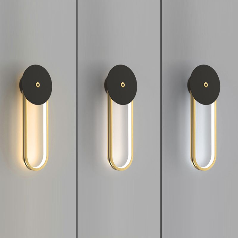 Minimalism Geometric Wall Light Sconce Metal 1 Light Wall Mounted Light