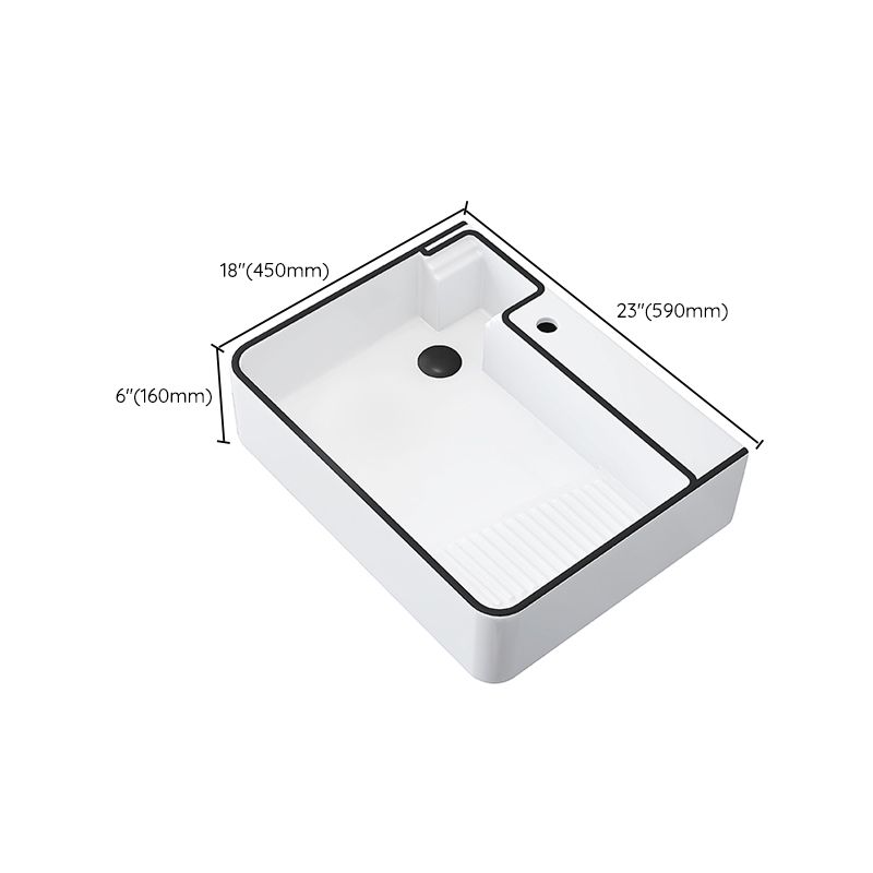 Porcelain Trough Bathroom Sink Traditional Trough Bathroom Sink With Basin