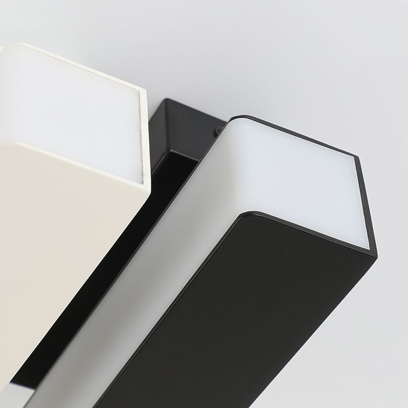 Modern Minimalist Style Rectangular Wall Light Sconces Metal Sconce Lights for Bedroom