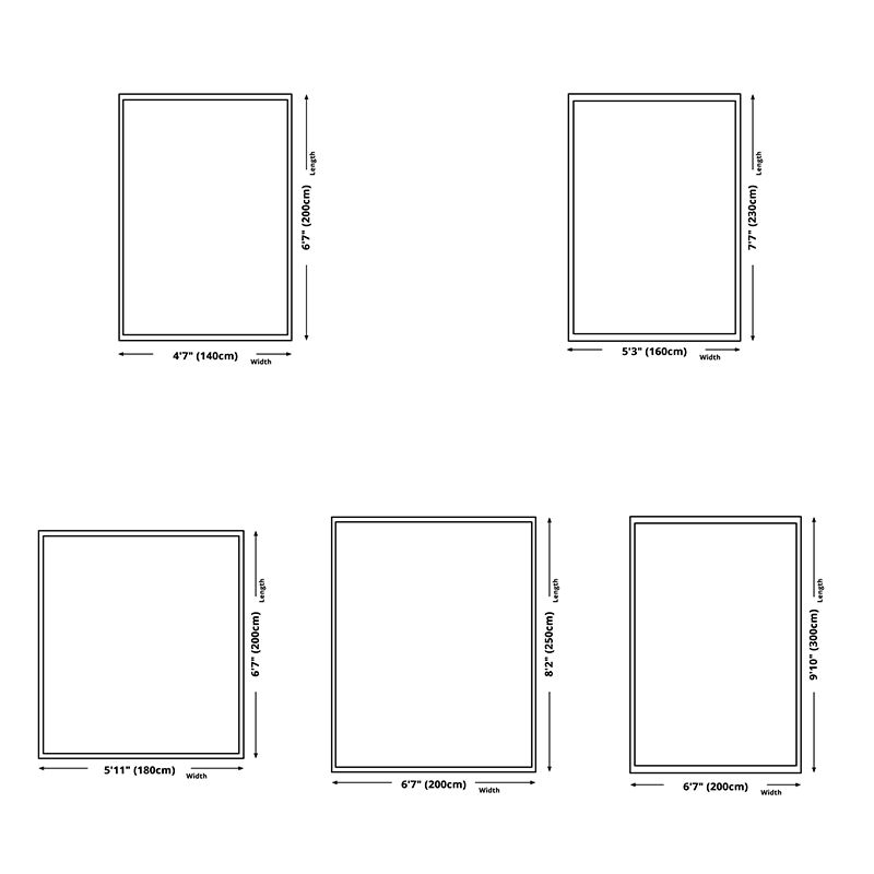 Blue Modern Rug Abstract Print Polyester Area Rug Stain Resistant Area Carpet for Home Decor