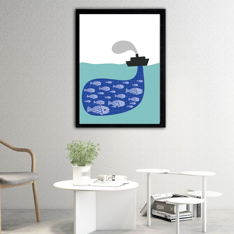 Multi-Colored Sea Fish Canvas Prints Nautical for Decoration Wall Decor, Multiple Size Options