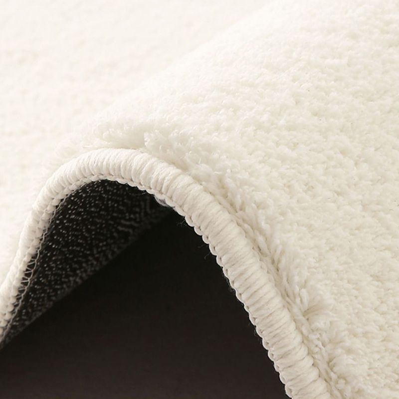 Light Grey Nordic Carpet Polyester Casual Carpet Non-Slip Backing Carpet for Drawing Room