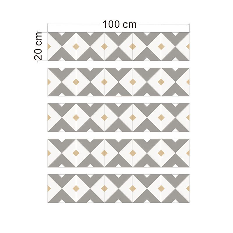 Grey Diamond Pattern Wallpaper Panels Easy Peel off Modern Kitchen Wall Covering