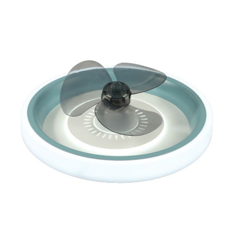 Circle Metal Ceiling Fan Lamp Minimalist LED Ceiling Mounted Light