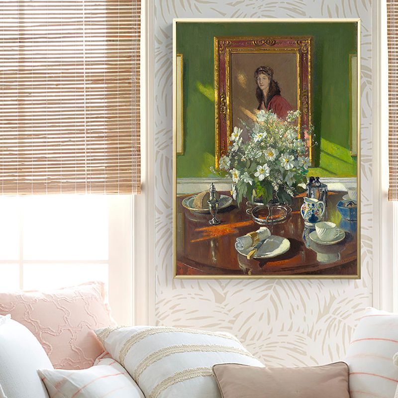 House Interior Oil Painting Canvas Traditional Style Canvas Wall Art, Multiple Sizes