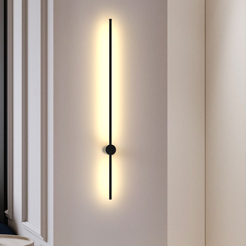 Metal Modern Wall Sconce LED Linear Shape Vanity Lamp with Acrylic Shade for Bathroom