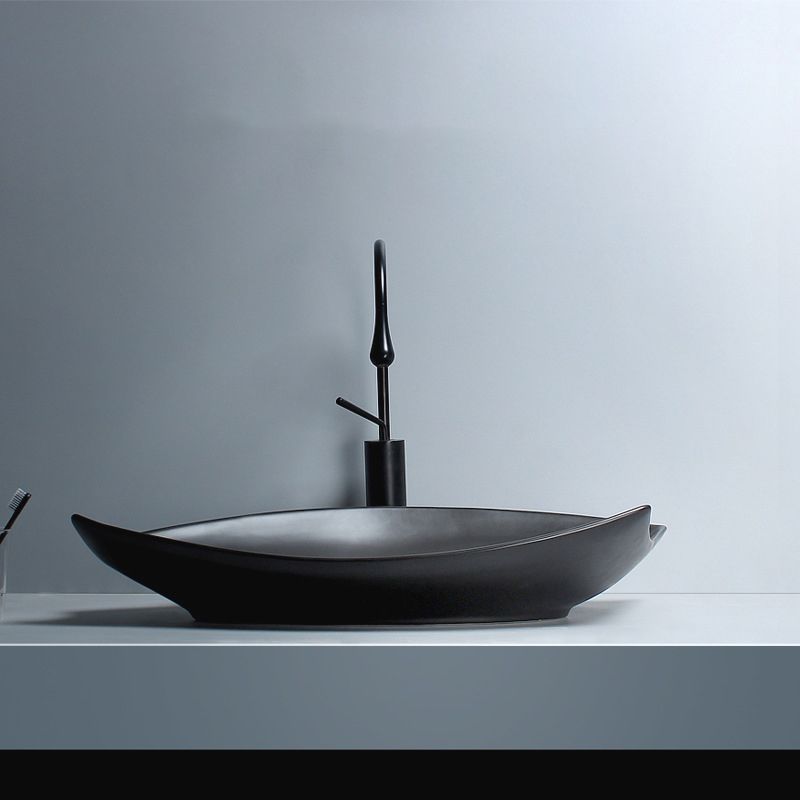 Modern Vessel Bathroom Sink Specialty with Basin Vessel Sink(Not Included Faucet)