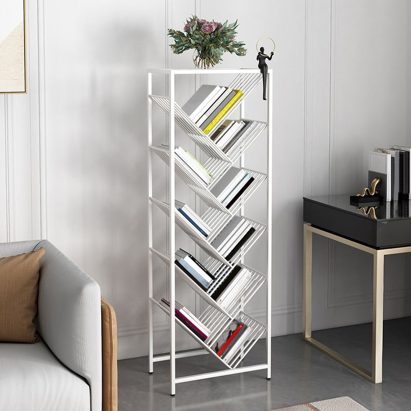Urban Bookshelf Metal Shelf Bookcase with Shelves for Living Room