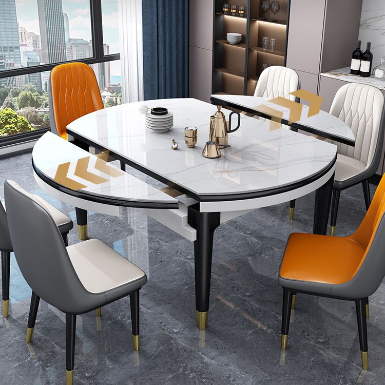 Modern Style Stone Furniture 5/7/9 Pcs 4 Legs Table with Armless Chair