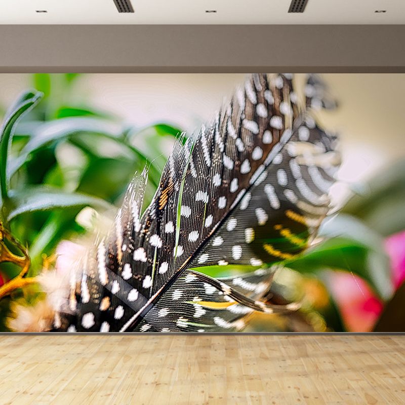 Light Feathers Wall Paper Murals for Girls' Bedroom, Personalized Size Available