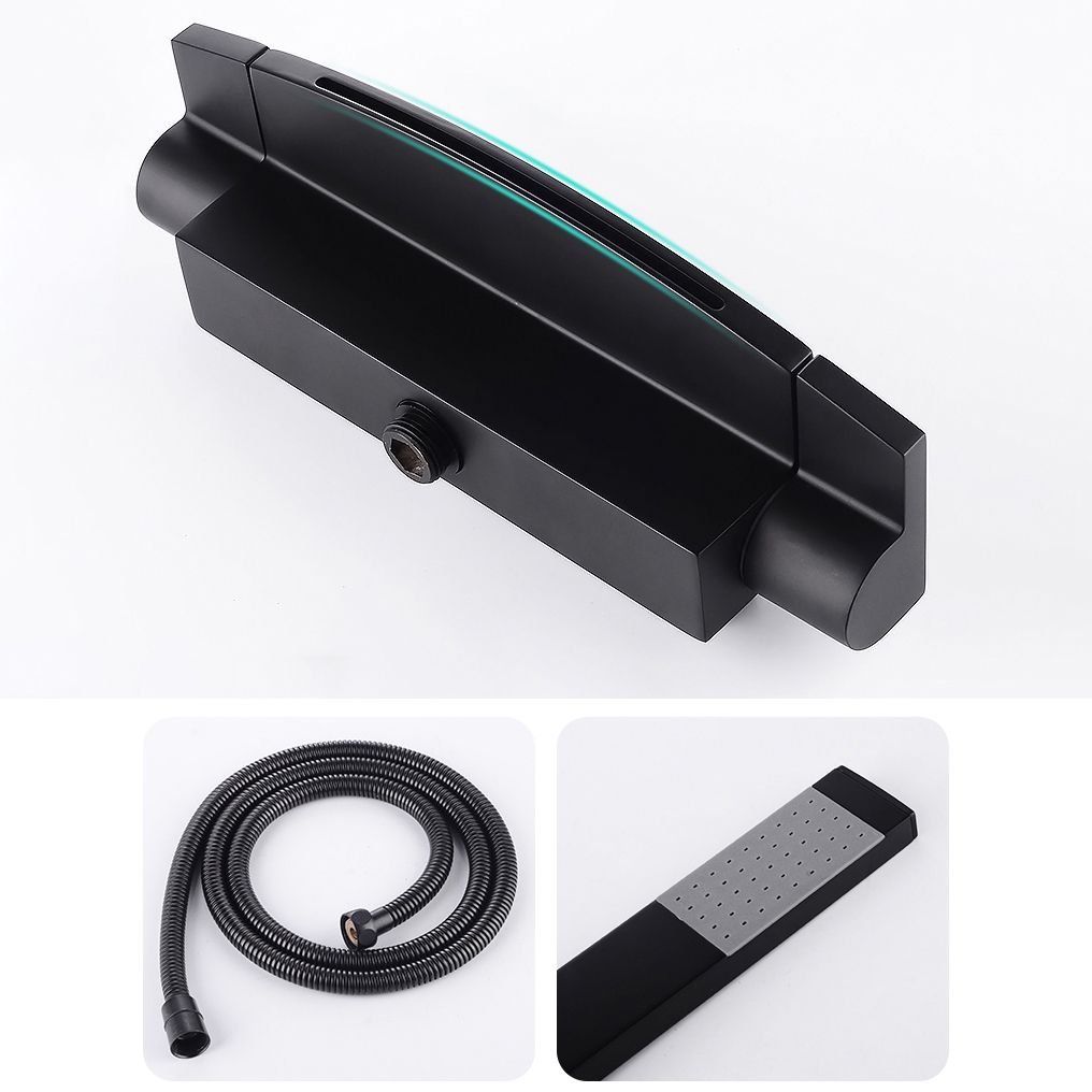 Tub Spout Bathroom Waterfall Wall Mounted Storage Shelf Bathroom Faucet