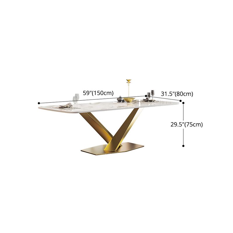 Nordic Glam 1/2/3/4/5/7 Pieces Dining Set Sintered Stone Dining Table Set for Home