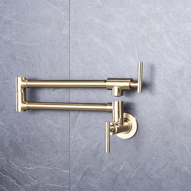 Modern Metal One Hold Wall Mounted Pot Filler Low Profile Filler