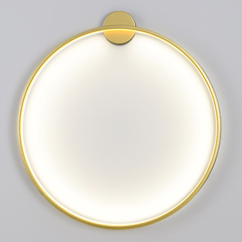 1 leggero illuminazione da parete in stile moderno in stile moderno per parete rotonda minimalista per letto per camera da letto