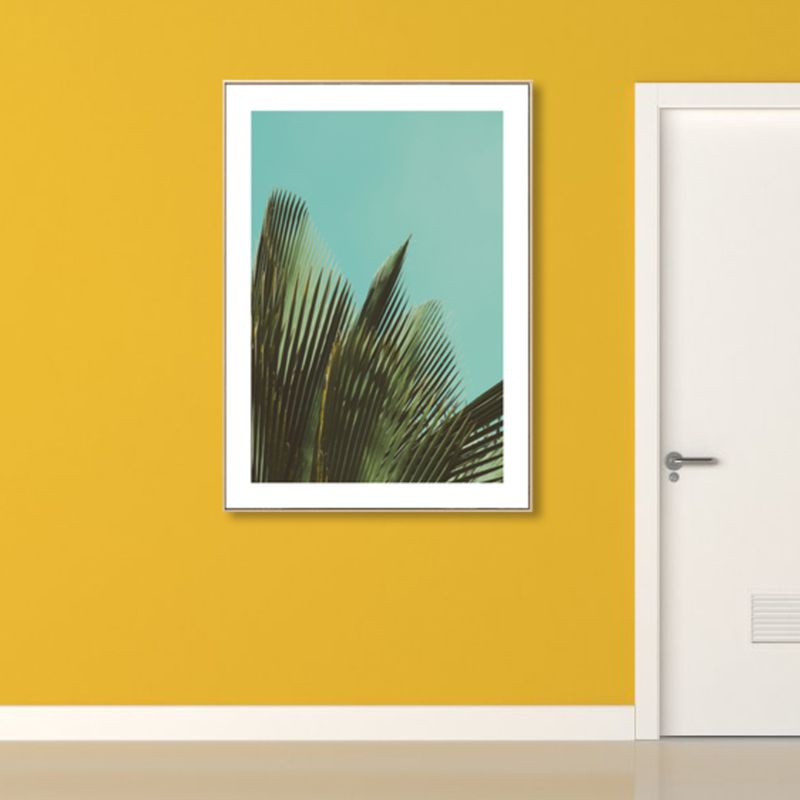 Photograph Plant Wall Art Light Color Country Style Canvas Print for Living Room