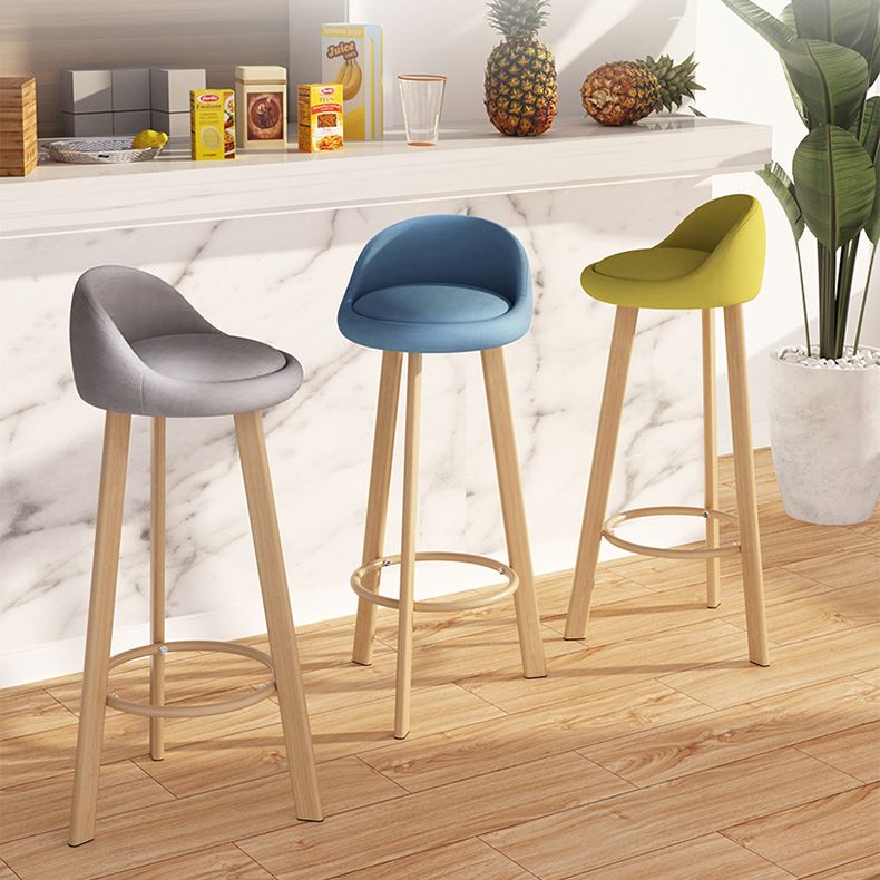 Taburete de bar de estilo escandinavo con patas de acero, taburete de mostrador individual para barra de cocina