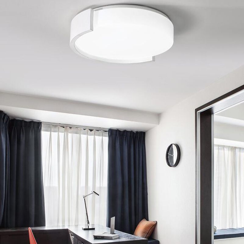 Nuevo Lámpara montada en el techo de acrílico, montaje empotrado de LED cilíndrico moderno, 1 luz, para sala de estar,