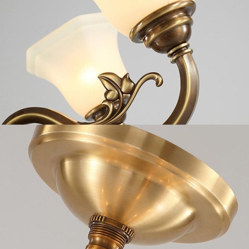 Modern Style Metal Hanging Pendant Light Glass Geometric Chandelier for Living Room