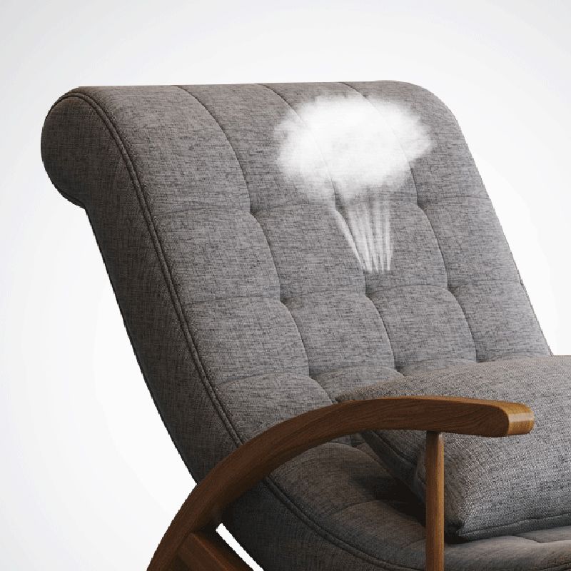 25.59" L x 46.45" W x 31.10" H Lounge Chair Solid Wood Frame Accent Chair for Living Room