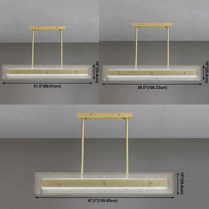 Simplicity Modern Kitchen Island Light Glass Shade Hanging Lamp for Dining Room