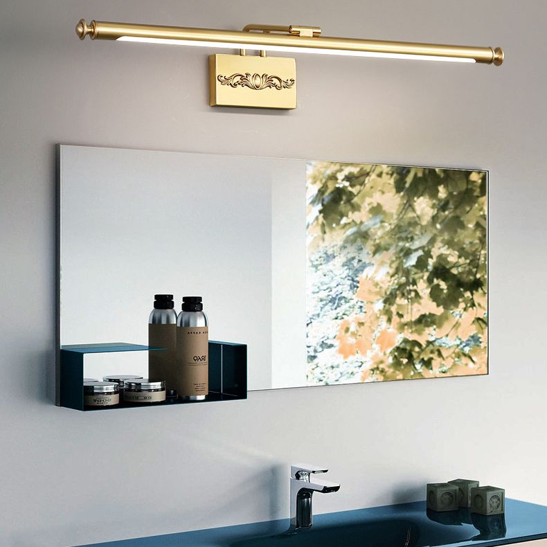 Thin-Line Metal Wall Mounted Lights Modern Wall Lighting Ideas for Bathroom