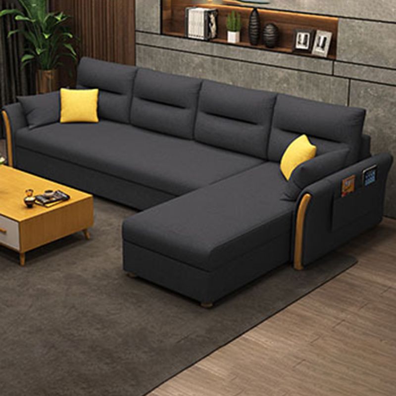 Moderni mobili del divano futon convertibili moderni mobili del divano a 4 posti con cuscini di sostegno