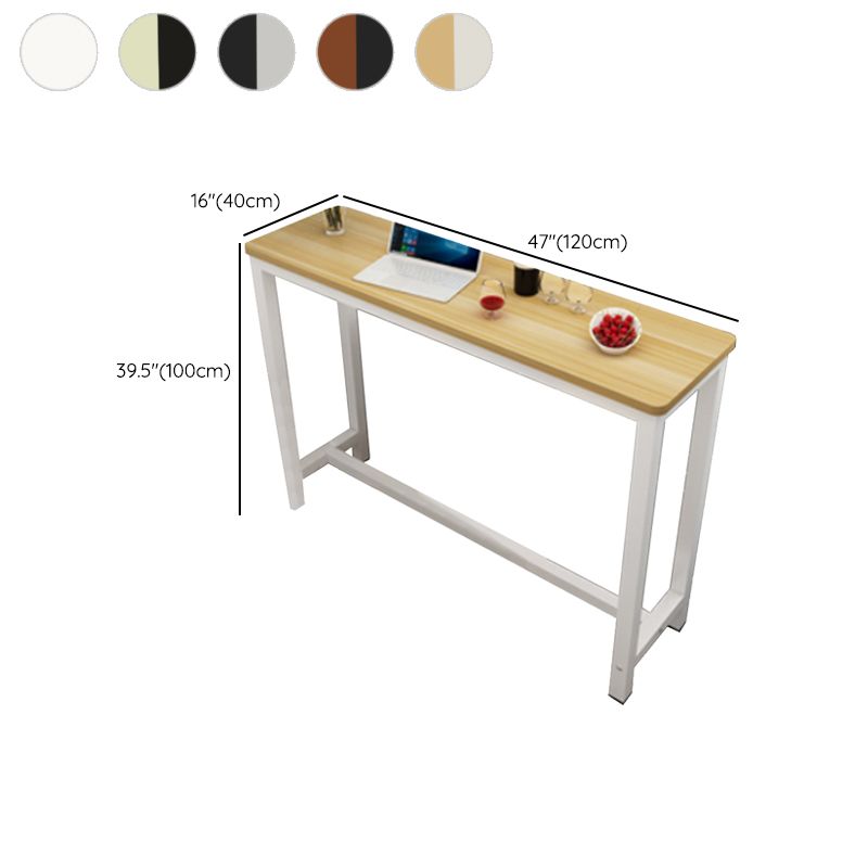 Industrial Rectangle Wood Counter Table 3/5 Pieces Bar Table Set for Cafe