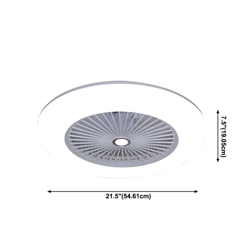 Acrylrad -förmiges halb Flush Light Makkaronstil LED -Deckenventilator Licht für Schlafzimmer