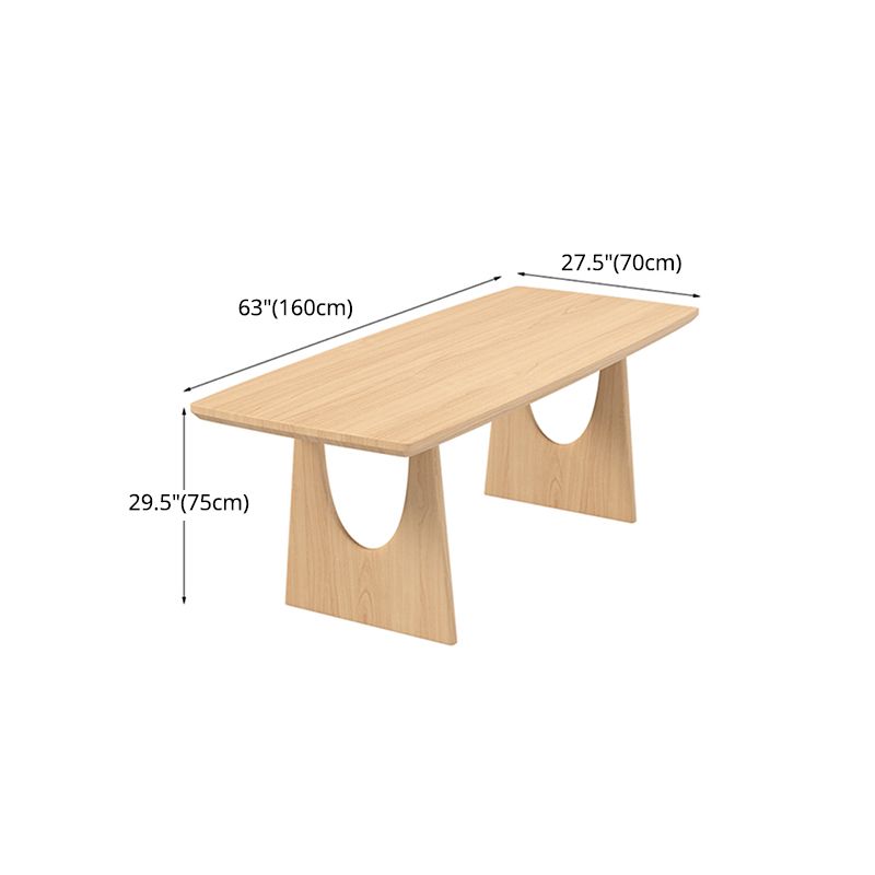Modern 1/2/4/5 Pieces Dining Set Solid Wood Rectangle Dining Table with Chairs