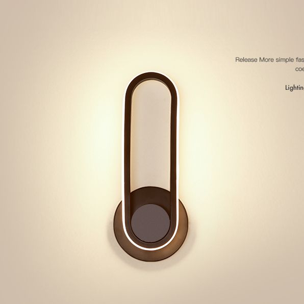 Apliques de pared oblata de estilo minimalista moderno placas de luz