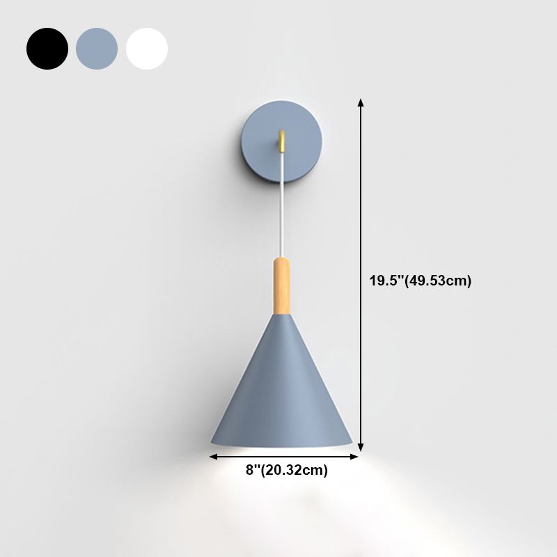 Modern Style Geometric Wall Lamps Metal 1 Light Sconce Lights